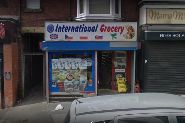 International  Grocery, Bellhouse Road, Sheffield (photo: Google).