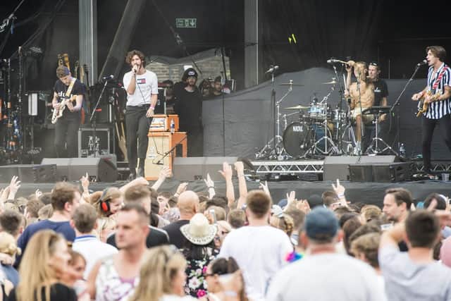 Coats on the main stage on Saturday afternoon. Picture Dean Atkins