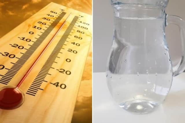 People are being advised to drink more water during the heatwave