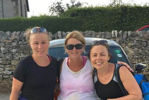 Brendan's daughters Bridget and Tara, and their friend Marion Glazier, completed a 28-mile sponsored walk through the Peak District for the Brendan Ingle Foundation