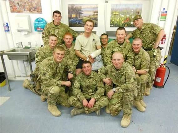 Josh Smart (pictured first from left, front row), Ben Barton and the rest of the BRF squadron.