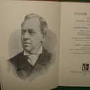 A portrait of James Hobson Aveling on the frontispiece of his book
