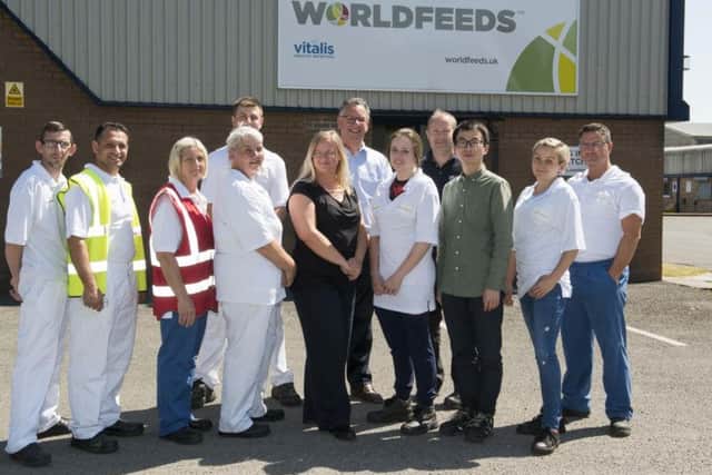 Staff at World Feeds, Thorne. Picture: Dean Atkins