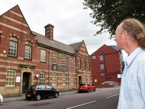 Coun Douglas Johnson at the former Sheffield Coroner's Court. Picture: Andrew Roe.