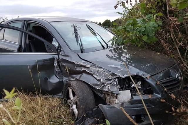 A man was arrested on suspicion of drink driving after a crash in Rotherham last night