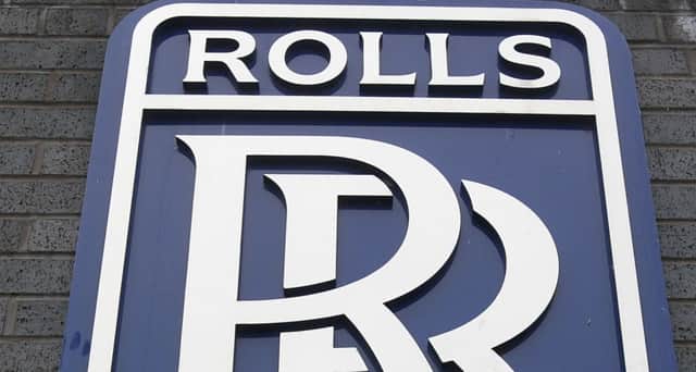 Library image of the Rolls Royce logo. The engine maker has said its annual underlying earnings outlook will now come in the upper half of its guidance range after a better-than-expected first half. Photo: Leon Neal/PA Wire