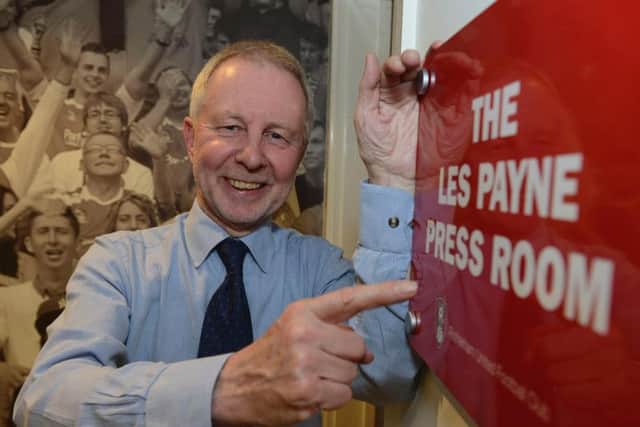 The press room at the New York Stadium was named after Rotherham United writer Les Payne. Picture: Dean Atkins
