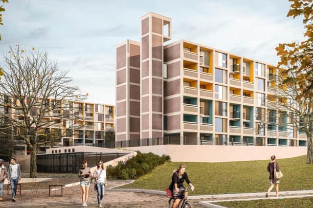 An artist's impression of the Park Hill student development
