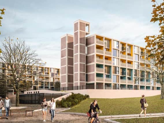 An artist's impression of the Park Hill student development