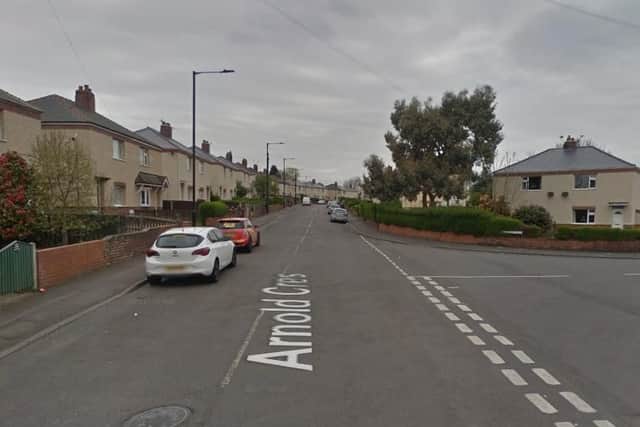 The man was found in an area of grassland of Arnold Crescent, Mexborough (Google)