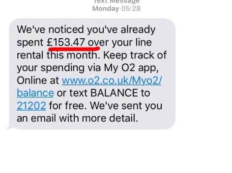 Ebony's phone bill was 153 thanks to the call