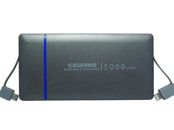The Iceworks 5000mAh Power Charger can charge both Android and Apple devices.