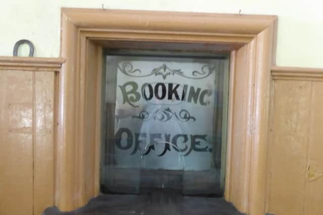 The old booking office at the station (pic: Mark Jenkinson & Son)