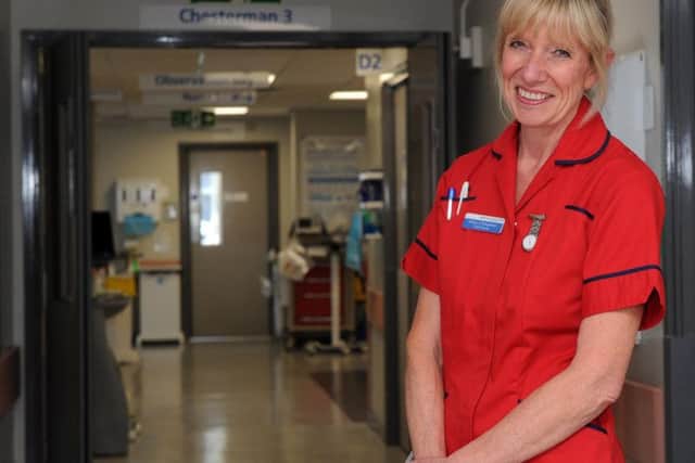 Prof Dame Hilary Chapman at the Northern General Hospital in Sheffield. Picture: Andrew Roe