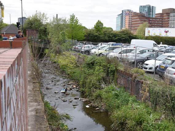 The Porter Brook in Sheffield at the Platform_ site.