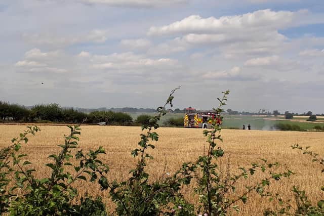 Crews attended the fire off Hatfield Lane in Barnby Dun
