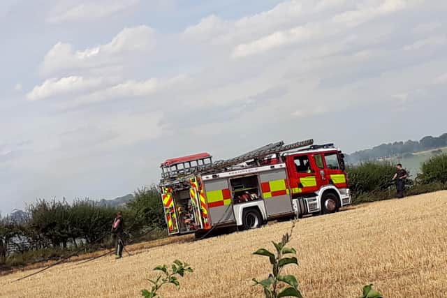 Crews attended the fire off Hatfield Lane in Barnby Dun