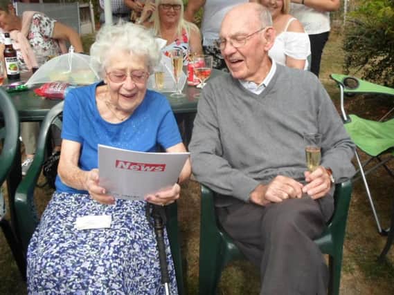 Betty and Danny Sains have been married for 66 years, and celebrated their birthdays within a week of each other
