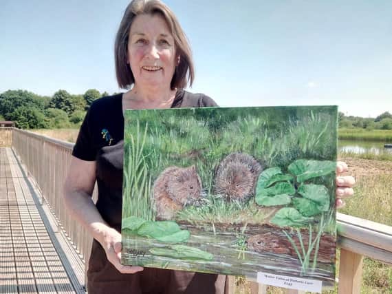 Sheila Bury, of Sprotbrough, is the artist in residence at Potteric Carr Nature Reserve, in Doncaster. Picture: David Kessen