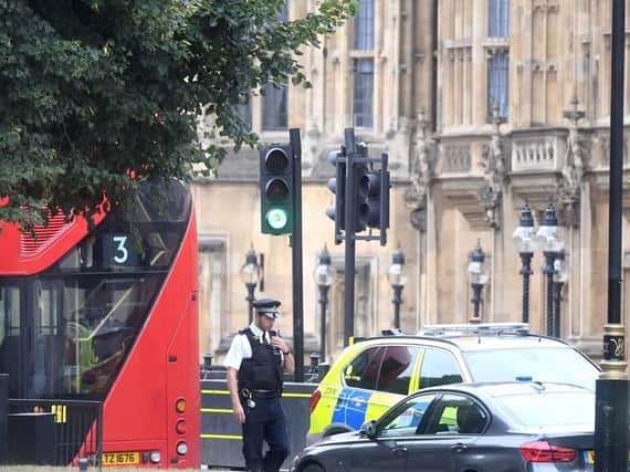 Police officers are dealing with a suspected terror incident in London