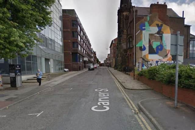The incident took place in Carver Street in the city centre on July 8 this year