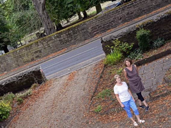 Jenny Shimwell and Liz Pashley, pictured on Worksop Road, Aston.