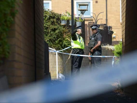 A man was stabbed in an alleyway in Sheffield on Tuesday night