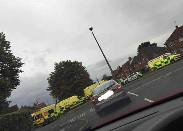 Emergency services dealt with an incident in Scawthorpe this morning