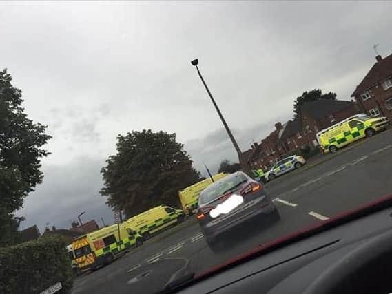Emergency services dealt with an incident in Scawthorpe this morning