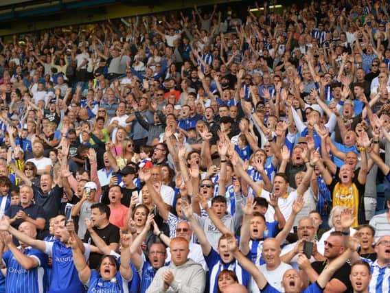 More than 1,600 Wednesday fans cheered the team on at Brentford.