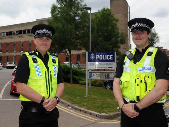 Insp John Mallows and Temp Sgt Scott Szymczak of Snig Hill Police Station have been responsible for tackling Spice in the city centre.