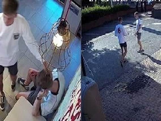 CCTV images of the incident.