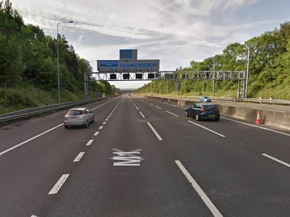 The M1 motorway. Picture: Google.