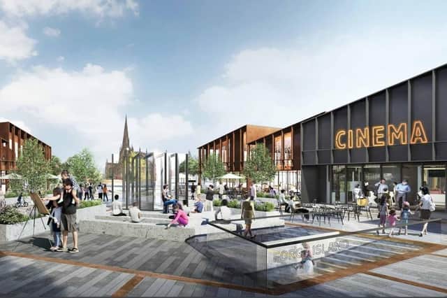 How Forge Island in Rotherham town centre would look under the latest regeneration plans
