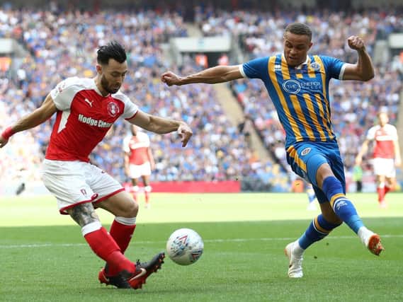 Richie Towell in action for Rotherham  in their Play Off Final win at Wembley last season
