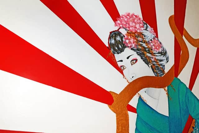 The Japanese mural, created by Soha