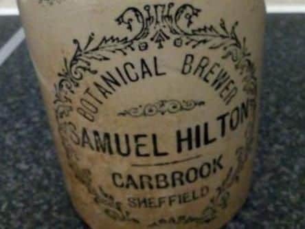 This bottle, said to be from Carbrook Hall was advertised for sale on Facebook by Jamie Smith