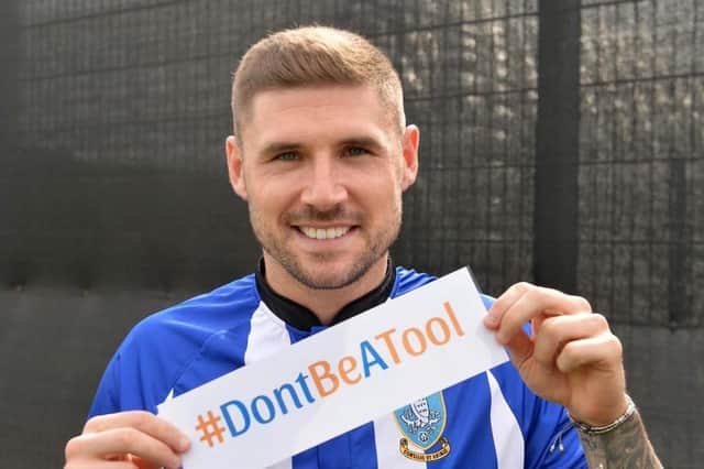 Sheffield Wednesday star Gary Hooper is backing the campaign (pic: Don't Be A Tool)