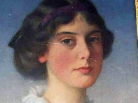 A portrait of Ethel Haythornthwaite, aged 21