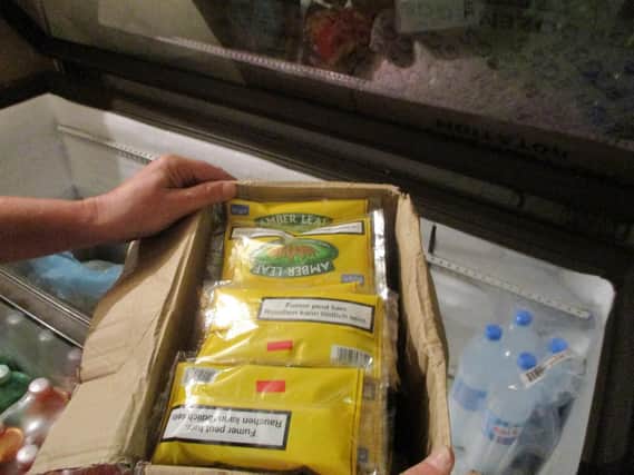Illegal tobacco products have been seized from a shop in Page Hall.