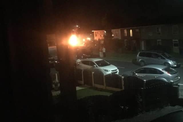 Car exploding outside Sheffield home - Credit: @JBPara999