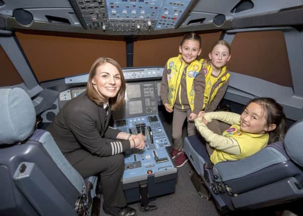 Campaign to encourage more girls to become pilots.