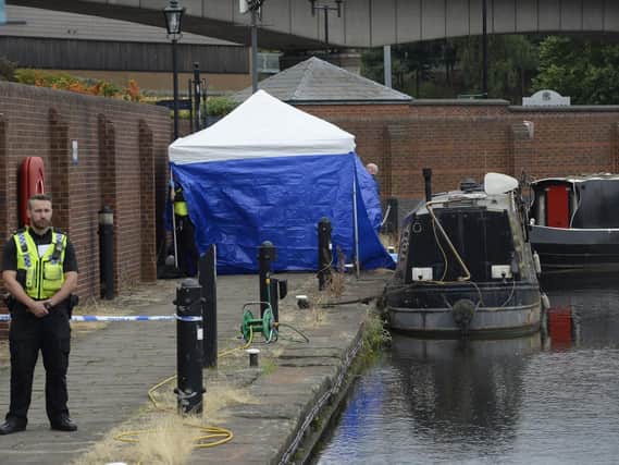 Body found at Victoria Quays in Sheffield. Picture: Dean Atkins.