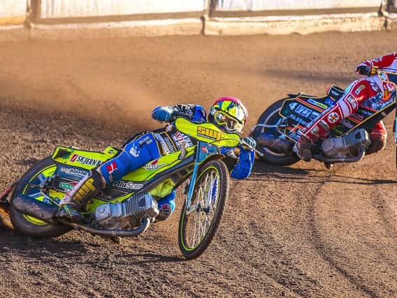 Lasse Bjerre in the lead. Pic by Phil Lanning