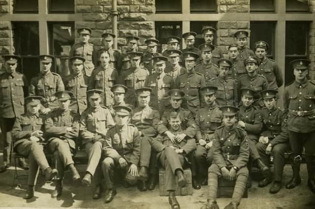 .Members of the Royal Army Medical Corps at Base Hospital, Collegiate Crescent, Sheffield. Picture: Museums Sheffield