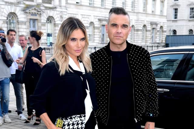 Robbie Williams and wife Ayda Field. Ian West/PA Wire