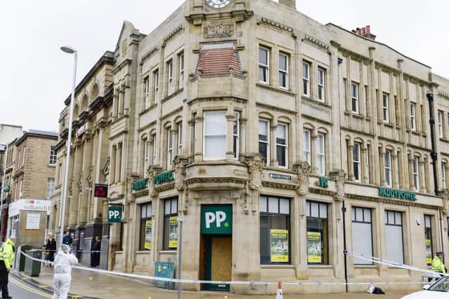 Police cordon off sections of Barnsley town centre after a stabbing.
