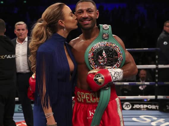 Happier times for Kell Brook and his family