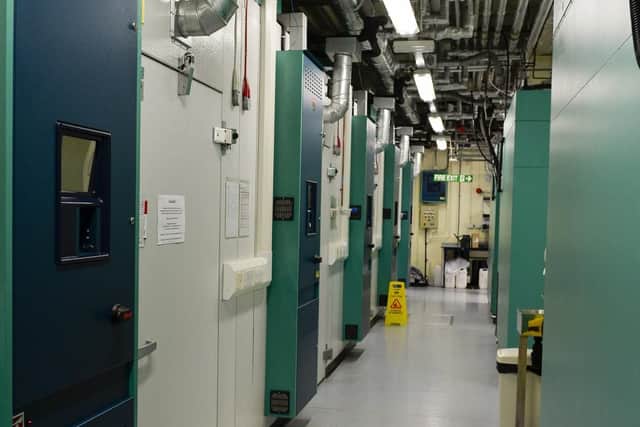 The University of Sheffield's plant growth facilities contain dozens of climate controlled cabinets