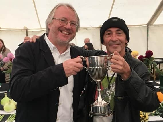 Drink Wise, Age Well Resilience Team Leader, Andy Whitehouse, and volunteer Dave Lunt with Bryars Cup